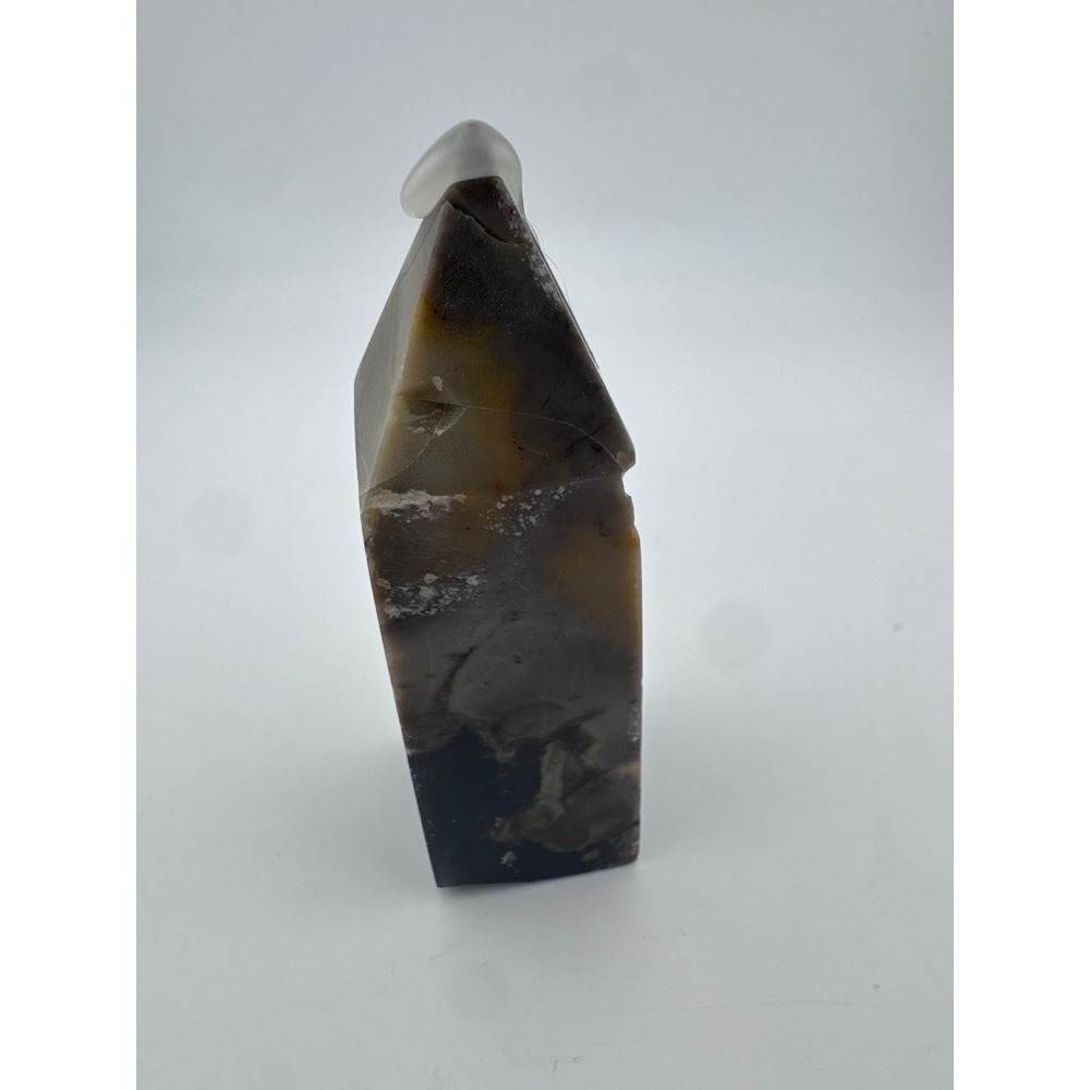 Volcano Agate Tower Point Weak UV 3.74in